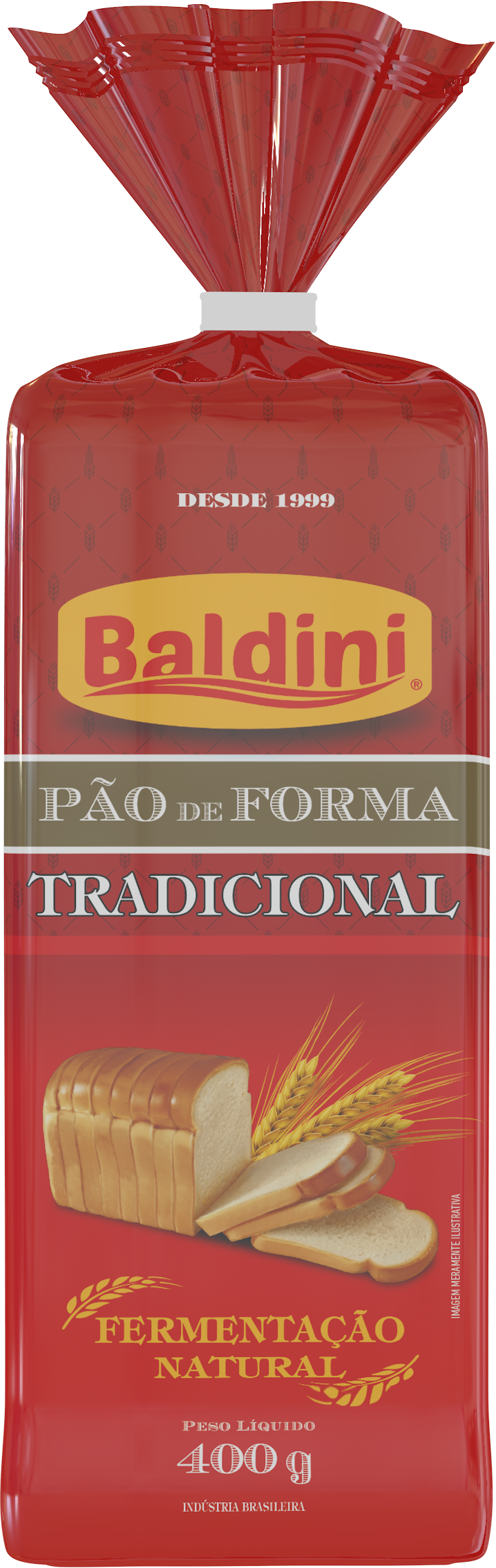 PÃo De Forma Tradicional 400g Baldini 
